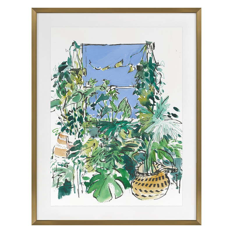 Sun Room 1 Print by PC Ngo, 32" H x 25" W, Gold Framed
