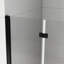 36 po X P 72 po H Porte de douche pliante semi-sans cadre en chrome avec verre trempé transparent-94573367