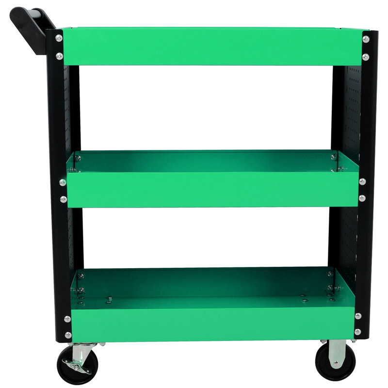 Chariot utilitaire avec roues, Vert et noir