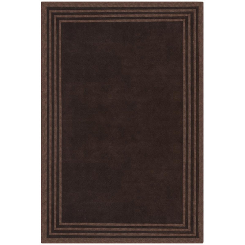 Ralph Lauren Ellington Border Wool, Viscose Geometric Rug, Rectangle 6' x 9'