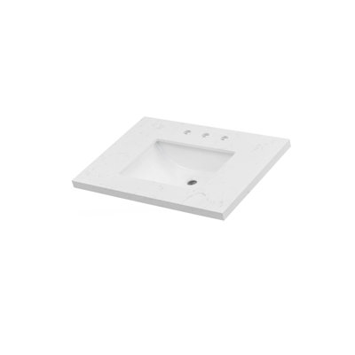 31'' Engineered Stone Vanity Top with Undermount Sink Quartz