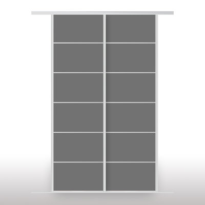 Arryn 2 Door Aluminium Wardrobe