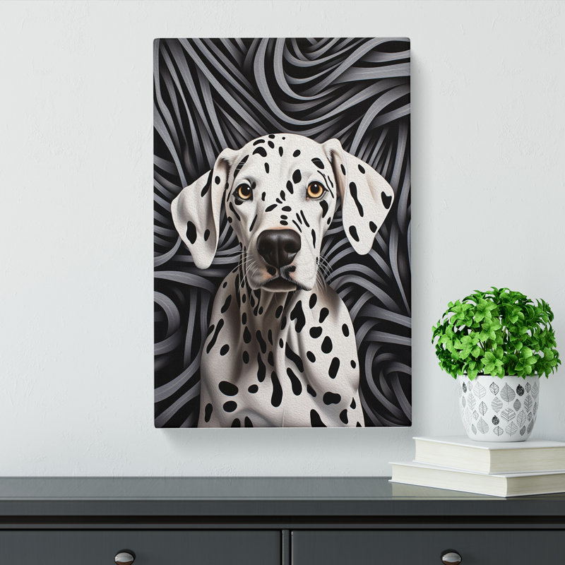 Dalmation Op - Wrapped Canvas