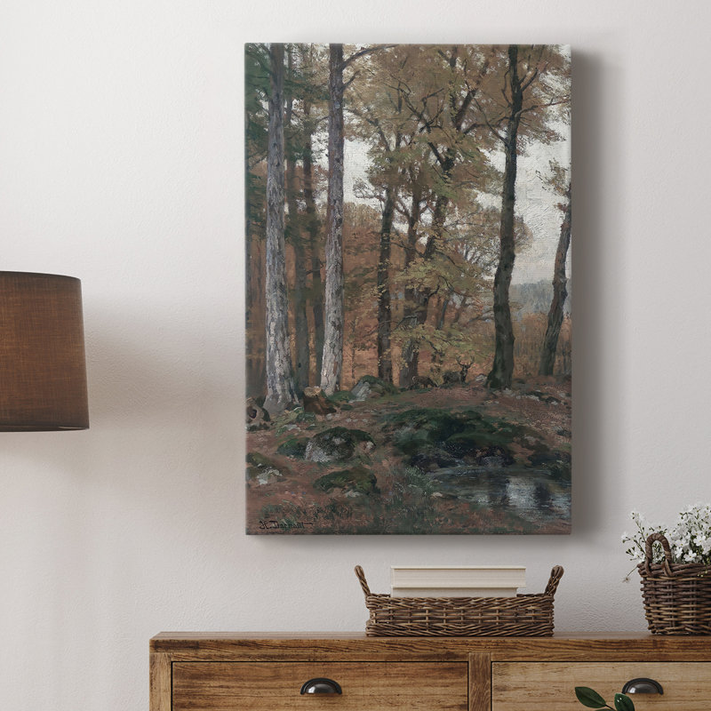 Paysage rétro CVII - galerie Cavas, H 27 po x l 18 po