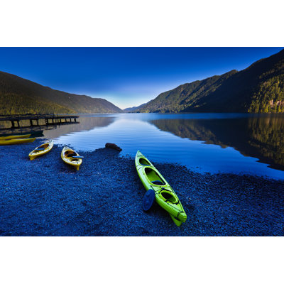 Water Sport Kayaks Canoes by YinYang - Wrapped Canvas Print