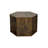 Hexagonal Coffee Table Side Table Nightstand Antique Wood