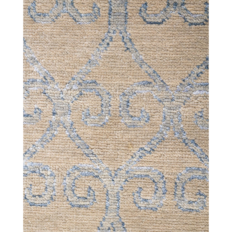 Overdyed One-of-a-Kind Rectangle 8' X 9'10" Hand Knotted Area Rug