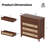 39.4'' W Rectangular Wooden Sideboard Buffet – Modern Rattan Design Storage Cabinet With 4 Drawers(Walnut)-127381565