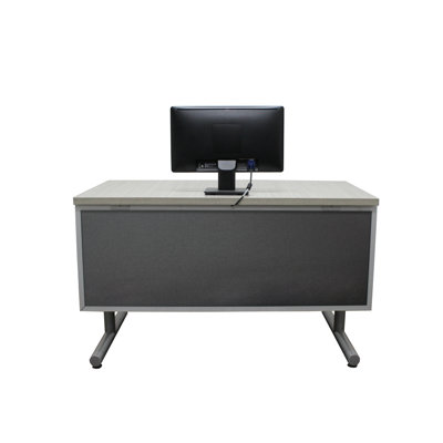Panneau de modestie acoustique fixé au bureau