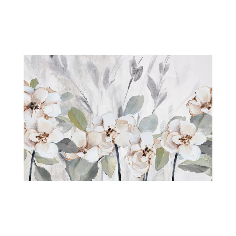 «Garden Fleurs» par Lanie Loreth - reproduction d'art sur toile tendue, H 8 po x l 12 po x P 0,75 po