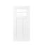 Porte d'entrée avant gauche en fibre de verre 36 po x 80 po avec cadre en PVC blanc 4-9 / 16 po, moulure de brique et verre transparent-130140061-130140058