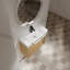Meuble-lavabo mural avec lavabo en céramique blanche-1055327268