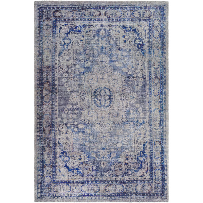 Tapis traditionnel touffeté à la main Arfon, Rectangle 5 pi x 7 pi 6 po