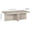 Lisvet Pedestal Coffee Table-890034511
