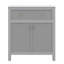 30 Inch Bathroom Vanity With Ceramic Sink Combo, Solid Wood Frame Bathroom Storage Cabinet, Freestanding Vanity Set With Soft Closing Doors