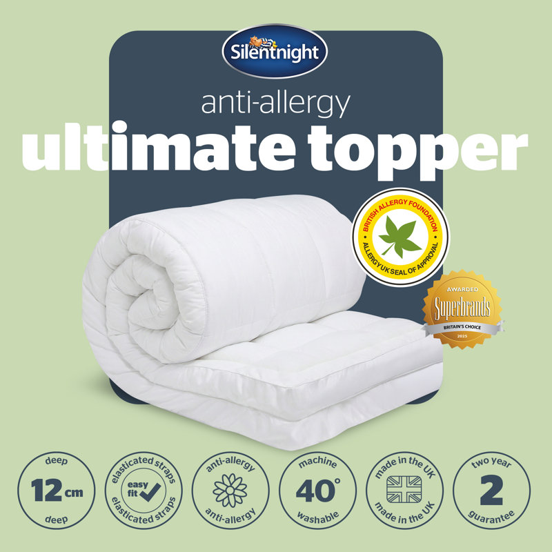 Silentnight Anti-Allergy Ultimate Mattress Topper 1200, Double