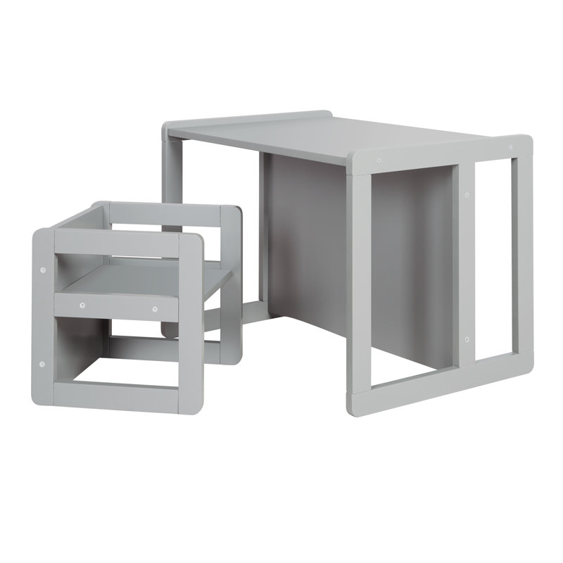 3-In-1 Children'S Seating Group In, Rectangular, Grey