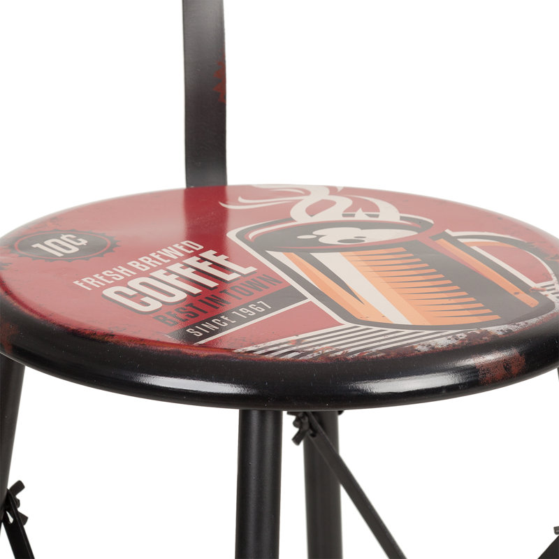 Siddiqi Counter Stool with Metal Frame