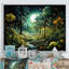 «Beverlyann Forest Enchanted Forest Pointillism II - Forest», reproduction sur toile-2107131502-2107131494