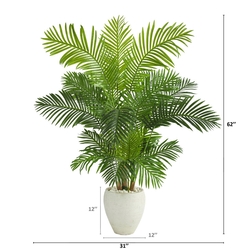 Palmier artificiel 62 po en pot
