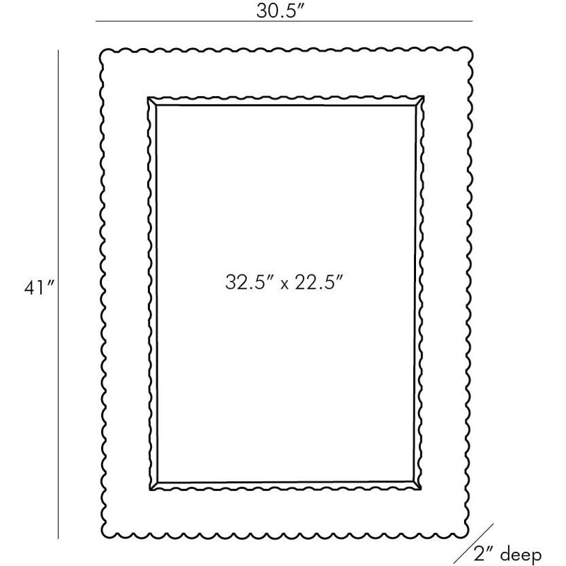 Paxton Full Length Mirror, 41" x 30.5"