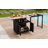 Versatile Outdoor Cabinet with Folding & Expandable Work Surfaces, Ample Storage Space, and Lockable Wheels, Matte Black