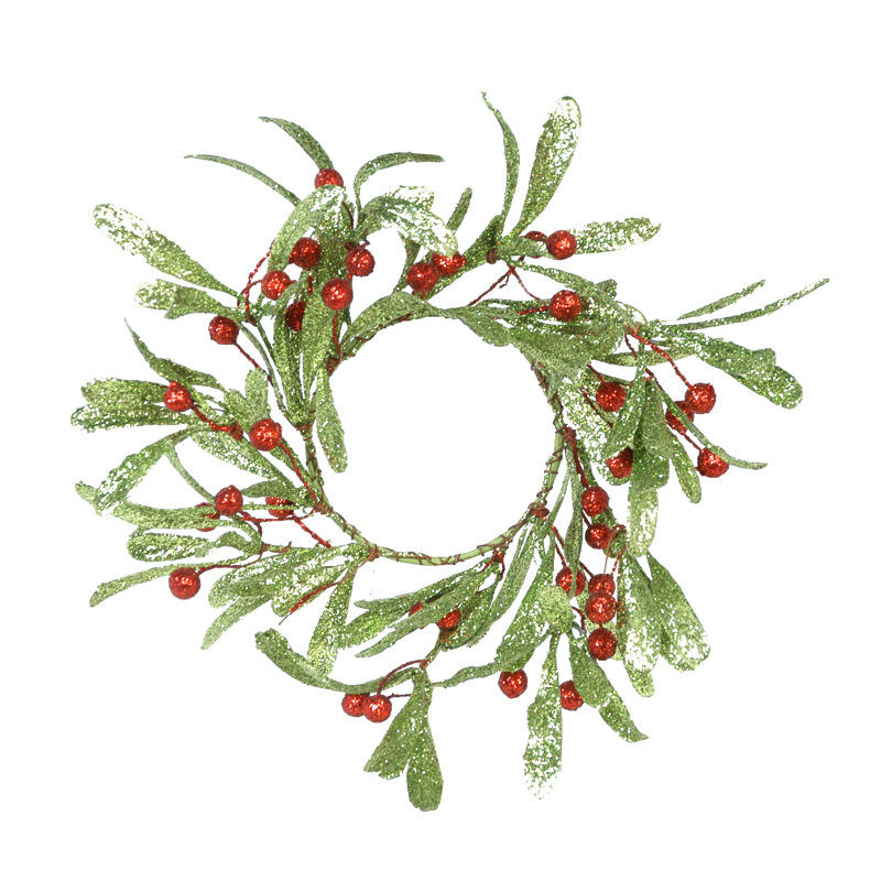 Couronne à baies holly, H 4,5 po x l 4,5 po