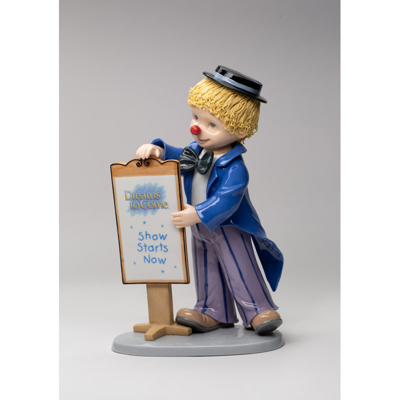 Porcelain Clown Figurine