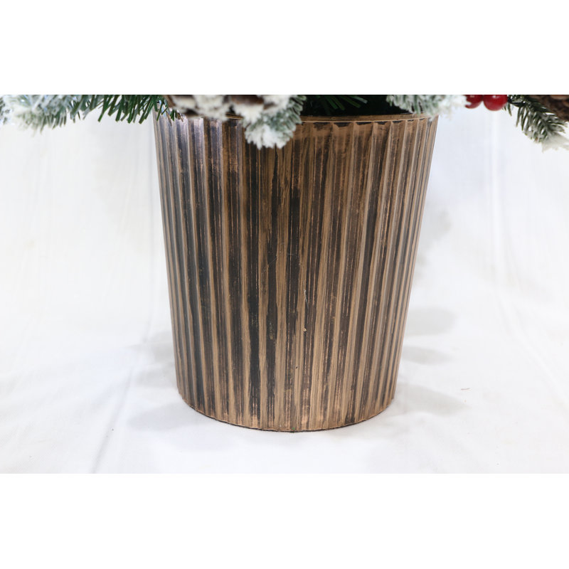 Lighted Artificial Spruce Christmas Tree, 3 ft