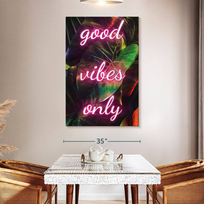 Tergel Good Vibes Only - néon