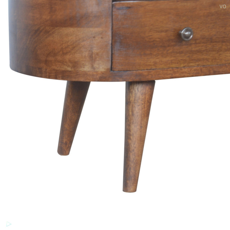 Meuble audio-vidéo en bois massif Artisan Furniture, H 18,44 po x L 43,38 po x l 13,85 po, Châtaigne