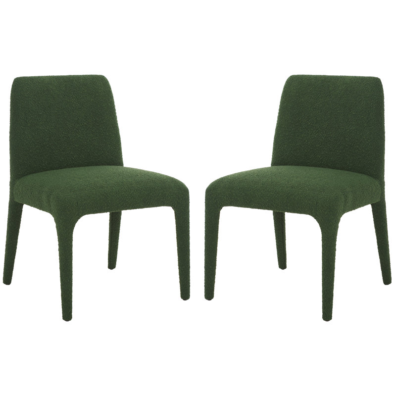Derrick Upholstered Dining Chair, Dark Green