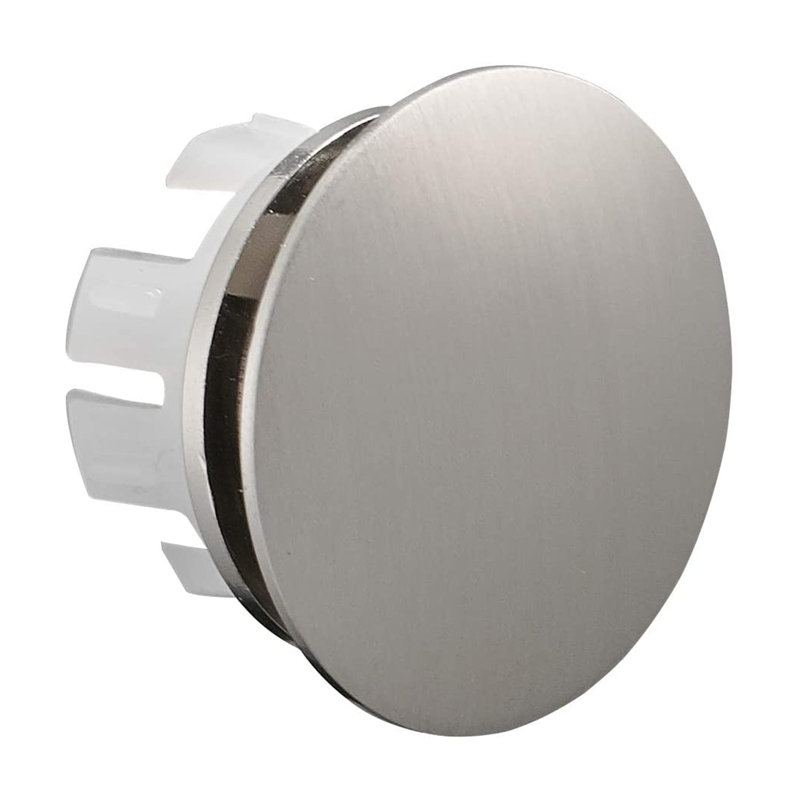 Couvercle de trop-plein de garniture de lavabo, Nickel brossé