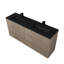Ilic 60 po L x 21 po P 6 tiroirs Meuble-lavabo autoportant avec évier double et Comptoir en Quartz noir d'ingénierie-16494008-16494013