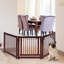 Kara Wood Free Standing Pet Gate
