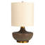 Round Table Lamp With Classic Drum Shade