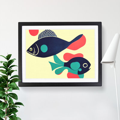 XH1022-9006X The Surprising Fish Abstract - Single Picture Frame Print