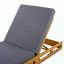 Ensemble de chaise longue en bois d'acacia avec coussins de salon résistants à l'eau (épaisseur de 4 pouces) - version assortie disponible