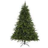 Green Lighted Artificial Fir Christmas Tree