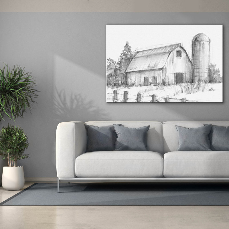«Barn Study 1» par Ethan Harper, art mural sur toile, H 40 po x l 60 po