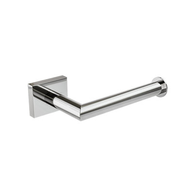 Crater Wall Mounted Toilet Paper Holder (LH Post) - Chrome, Premium Brass Construction, Installation Hardware Included