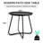 Round Modern Metal Side Table, Small Outdoor Coffee And Snack Table For Patio, Garden, Living Room, And Bedroom | Gift Idea-634063552