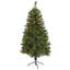 Arbre de Noël artificiel pin avec lumières DEL et pommes de pin