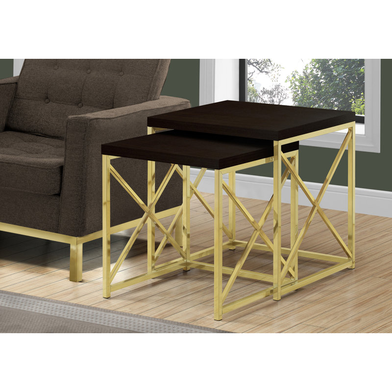 Ensemble de tables gigognes 2 pièces Modern