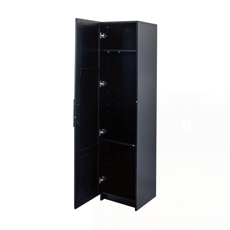 Stackable Wall Mounted Storage Cabinet, Black