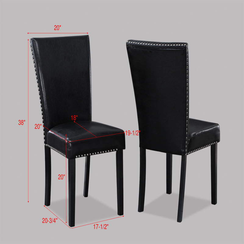 Ensemble de table de salle à manger en simili marbre blanc et finition noire Ensemble de chaises rembourrées en similicuir noir