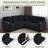 L-shaped Sectional Sofa With Storage Seat, Usb And Cup Holders-1272077481