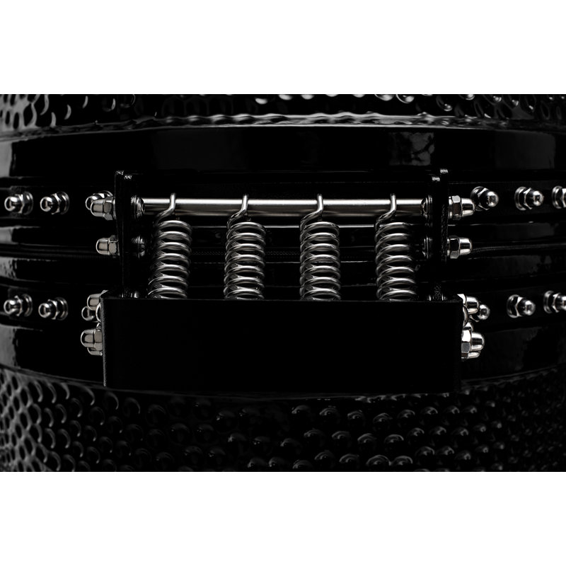 Kamado Bono 27.9cm W Wood Pellet Grill, Black