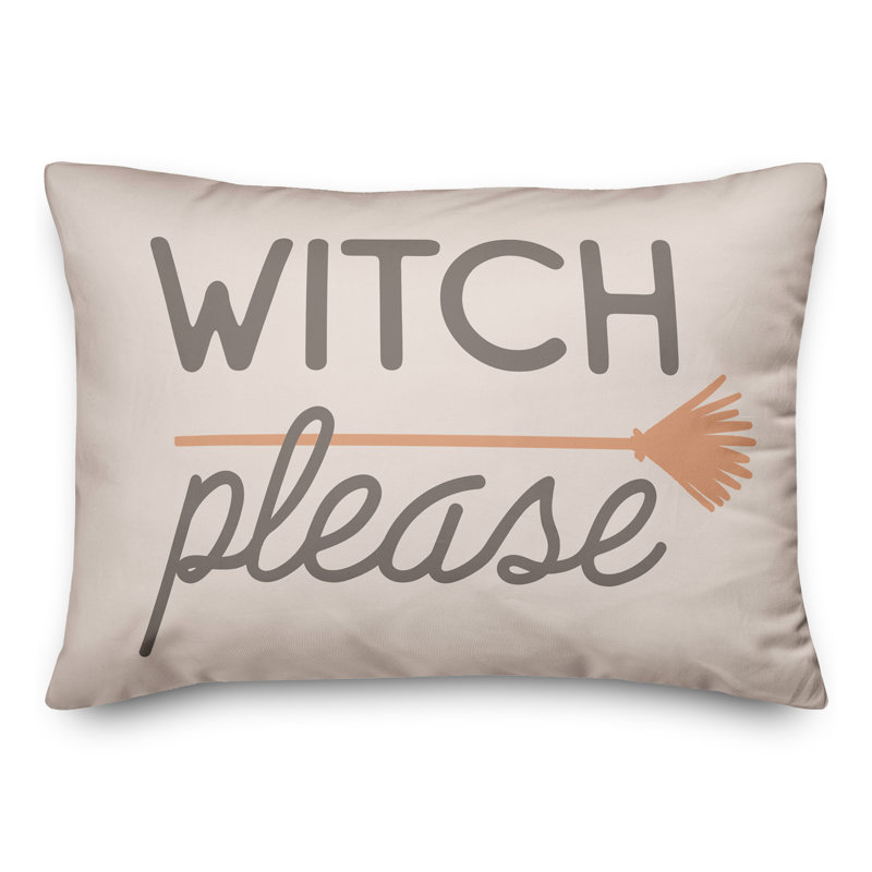  Housse et insert de coussin rectangulaire Witch Veuillez
