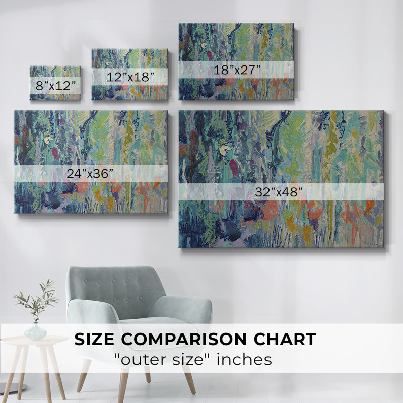 «Downpour Butterflies», toile tendue avec châssis, H 40 po x l 60 po